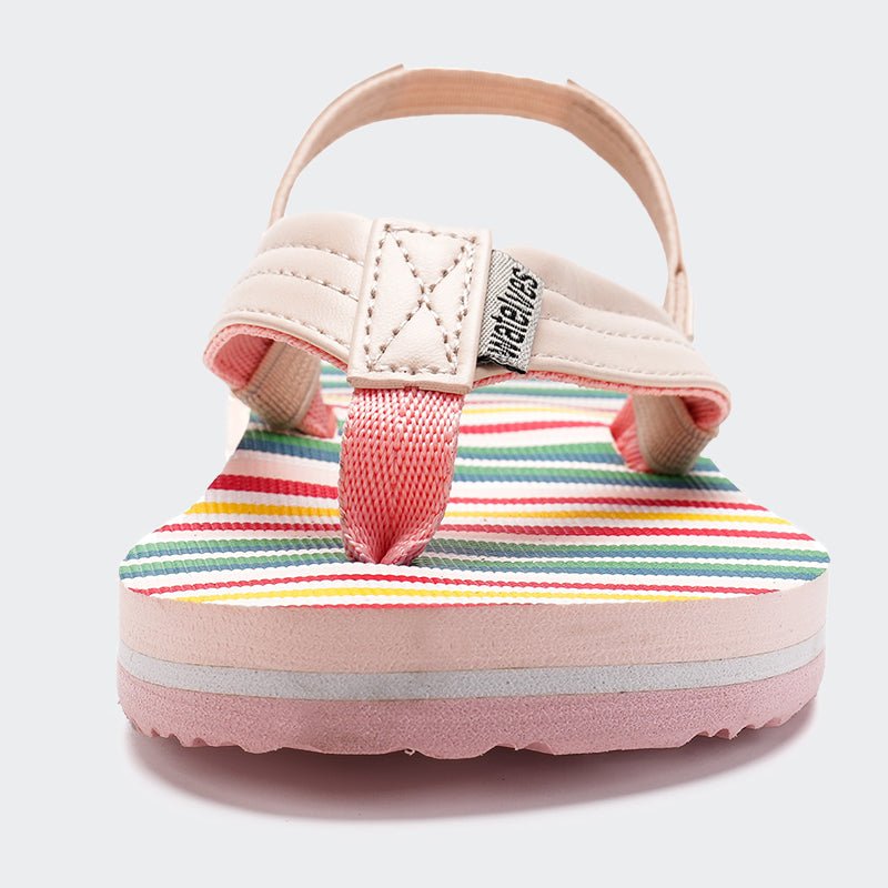 KIDS Flip Flops LZ003-Pink green - Watelves.com