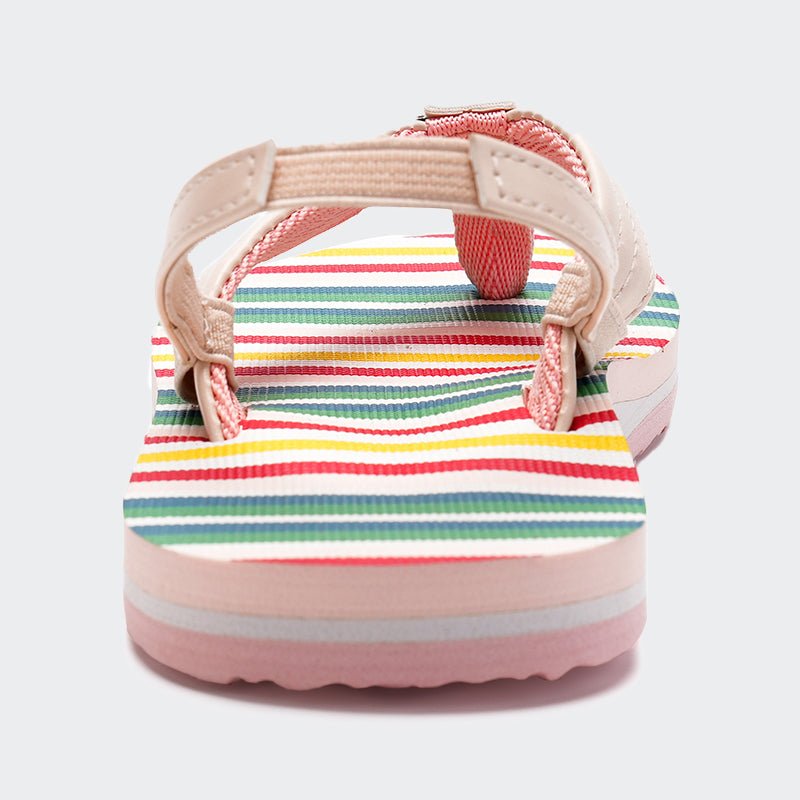 KIDS Flip Flops LZ003-Pink green - Watelves.com