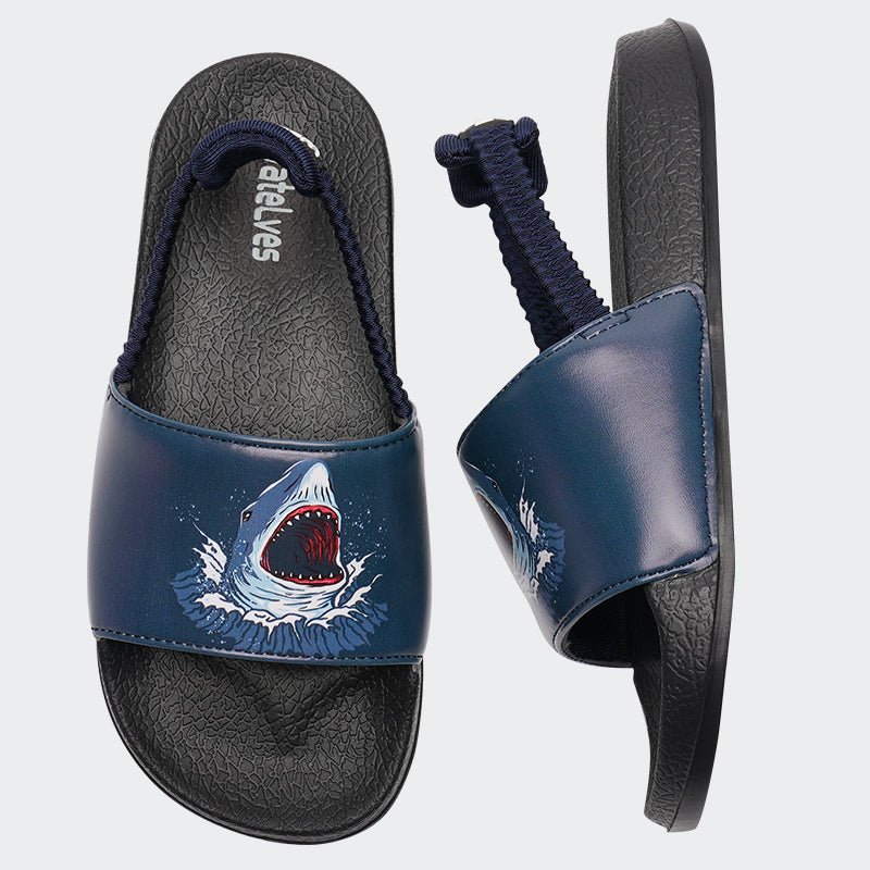Kids Sandals with Straps JB046-Shark Navy - Watelves.com