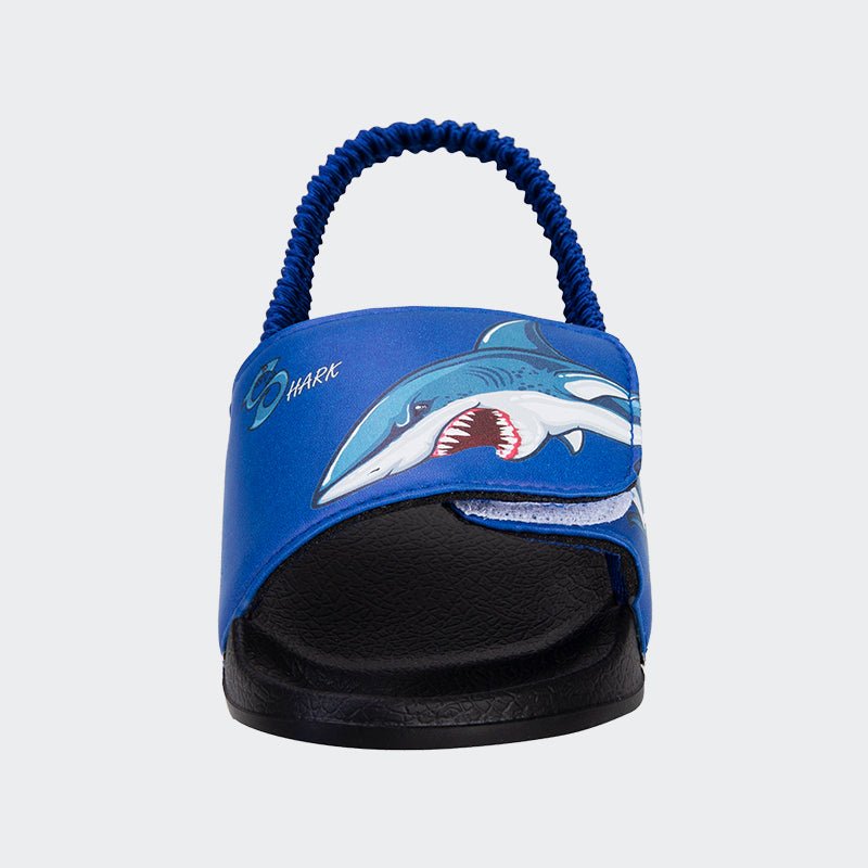 Kids Slide Sandals JB-Black blue shark - Watelves.com