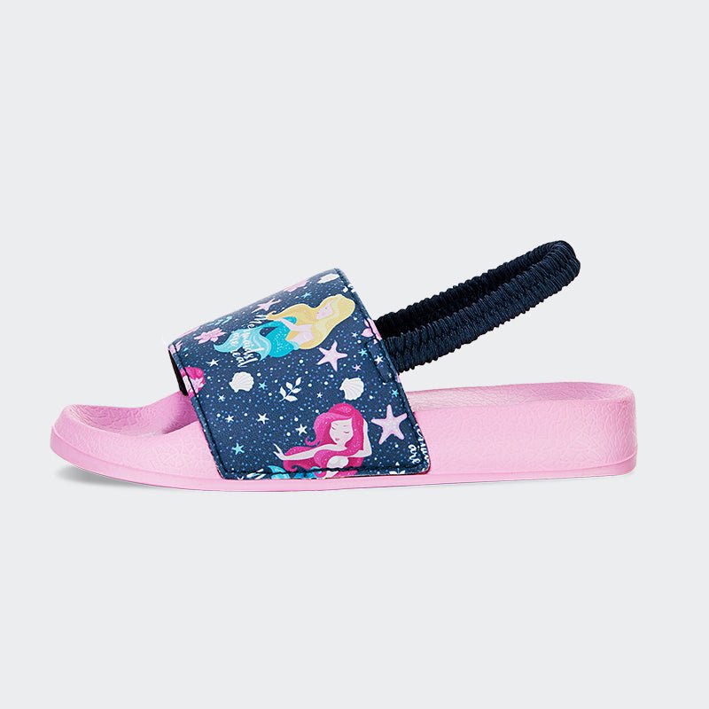 Kids Slide Sandals JB-Pink mermaid - Watelves.com