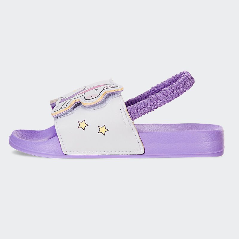 Kids Slide Sandals JB003-Purple - Watelves.com
