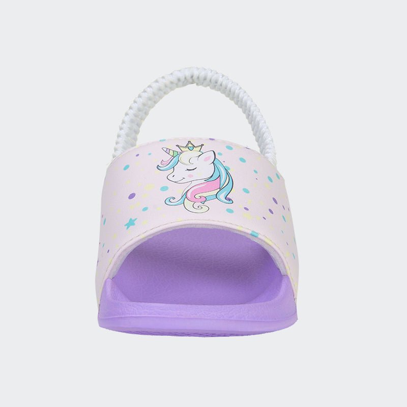 Kids Slide Sandals JB007-Purple - Watelves.com