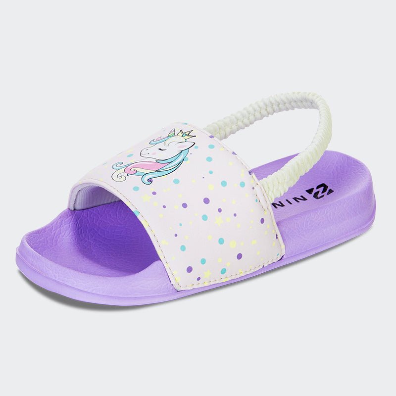 Kids Slide Sandals JB007-Purple - Watelves.com