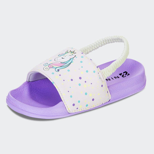 Kids Slide Sandals JB007-Purple - Watelves.com