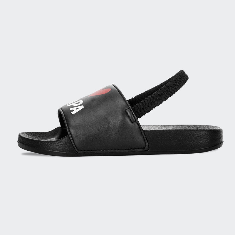 Kids Slide Sandals JB015-Black - Watelves.com