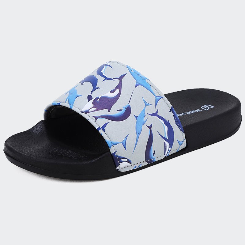 KIDS SLIDE SANDALS JB504-Shark groups - Watelves.com