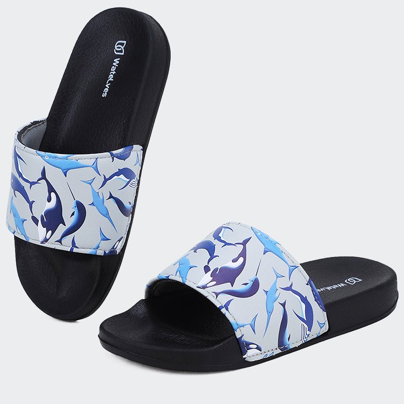KIDS SLIDE SANDALS JB504-Shark groups - Watelves.com