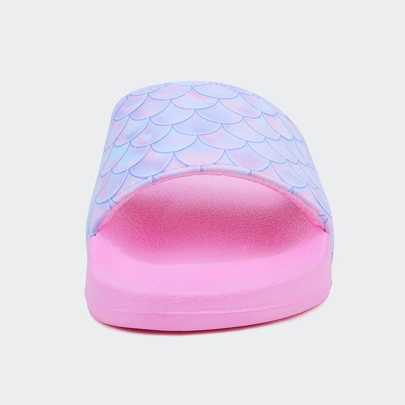 KIDS SLIDE SANDALS JB505-Fish scales - Watelves.com