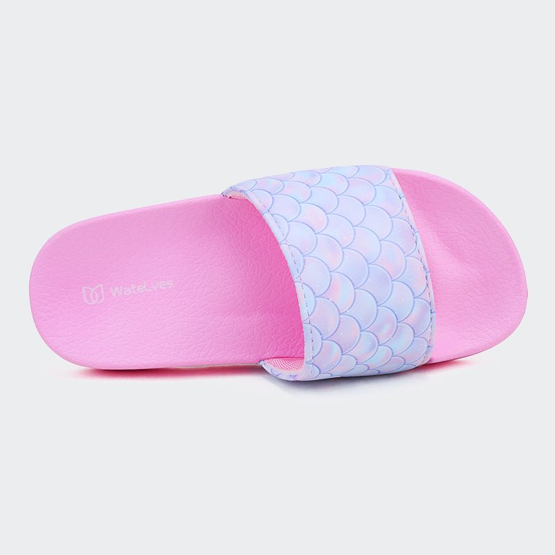 KIDS SLIDE SANDALS JB505-Fish scales - Watelves.com