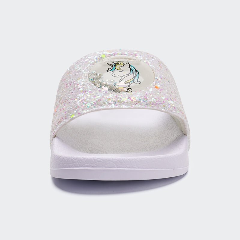 KIDS SLIDE SANDALS JB508-Shiny Unicorn - Watelves.com