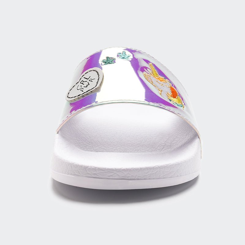 KIDS SLIDE SANDALS JB509-Mirror Unicorn - Watelves.com