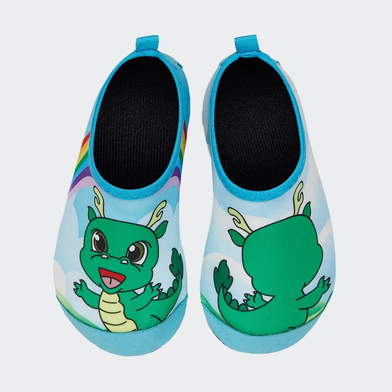 Kids Water Socks CX-A/B Green dinosaur - Watelves.com