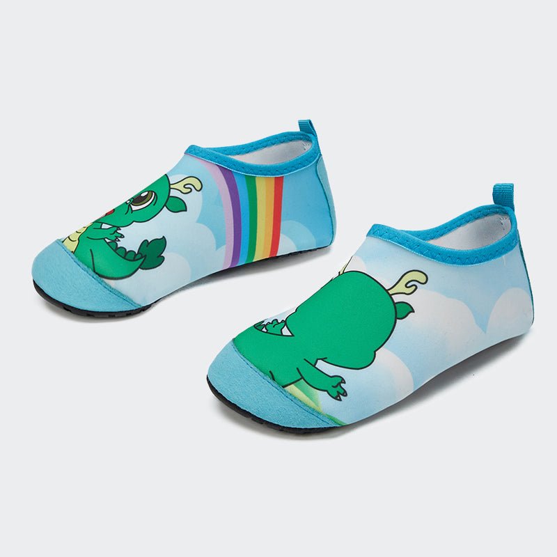 Kids Water Socks CX-A/B Green dinosaur - Watelves.com