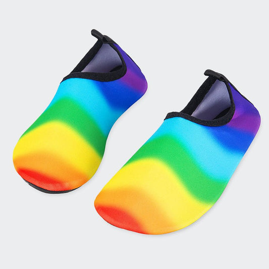 Kids Water Socks CX-Wavy rainbow - Watelves.com