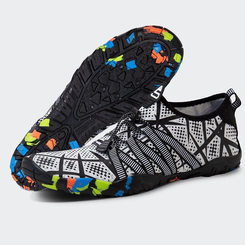 Unisex Water Shoes FBN-928-Black White - Watelves.com