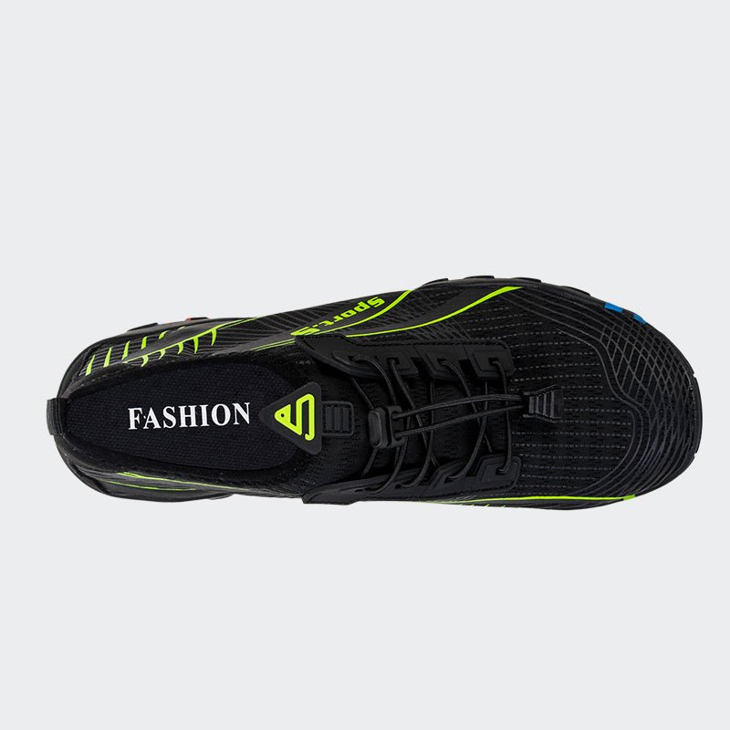 Unisex Water Shoes FBN-934-Black green - Watelves.com