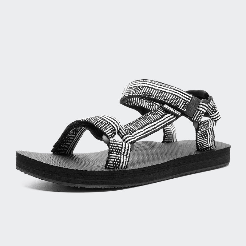 Women Sports Sandals LZ101-Black white - Watelves.com