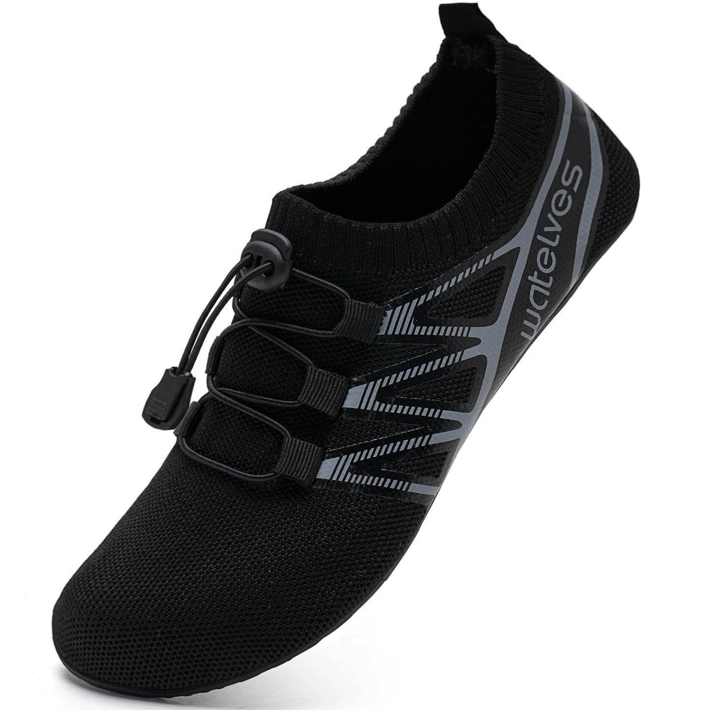 Lace-Up Sock-743-Black