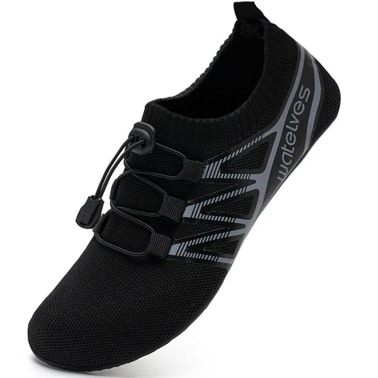 Lace-Up Sock-743-Black