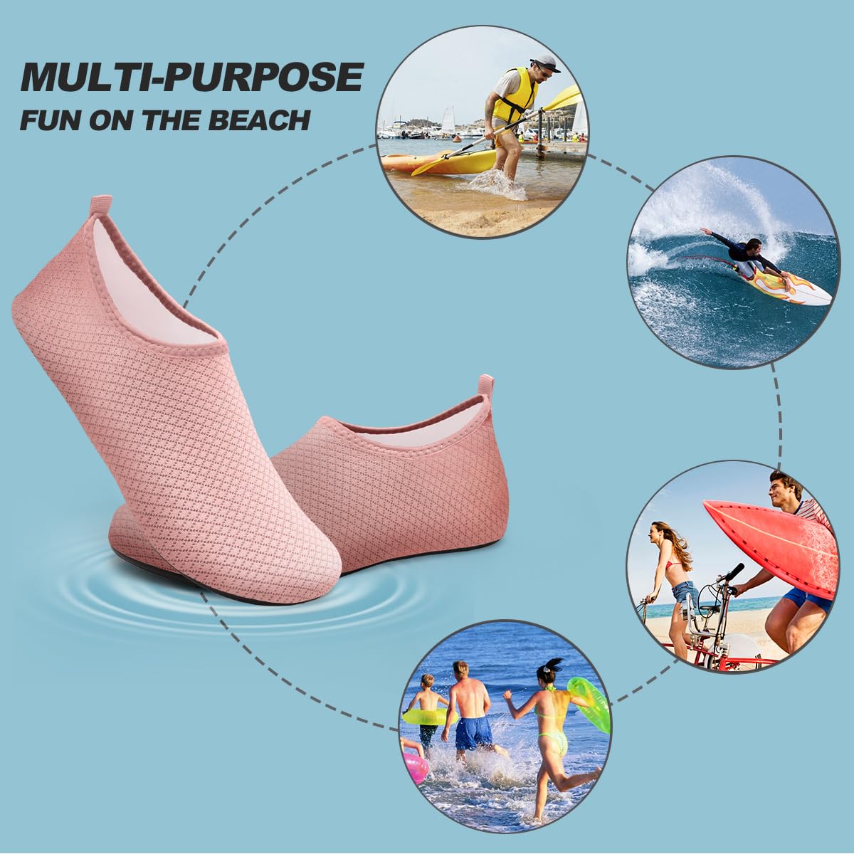 XMX Socks-01-175-Pink