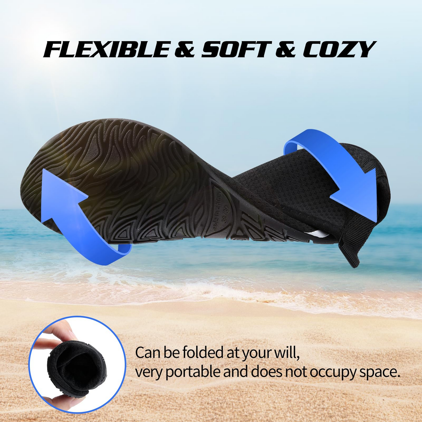 Water Socks XMX01-Black/Navy blue