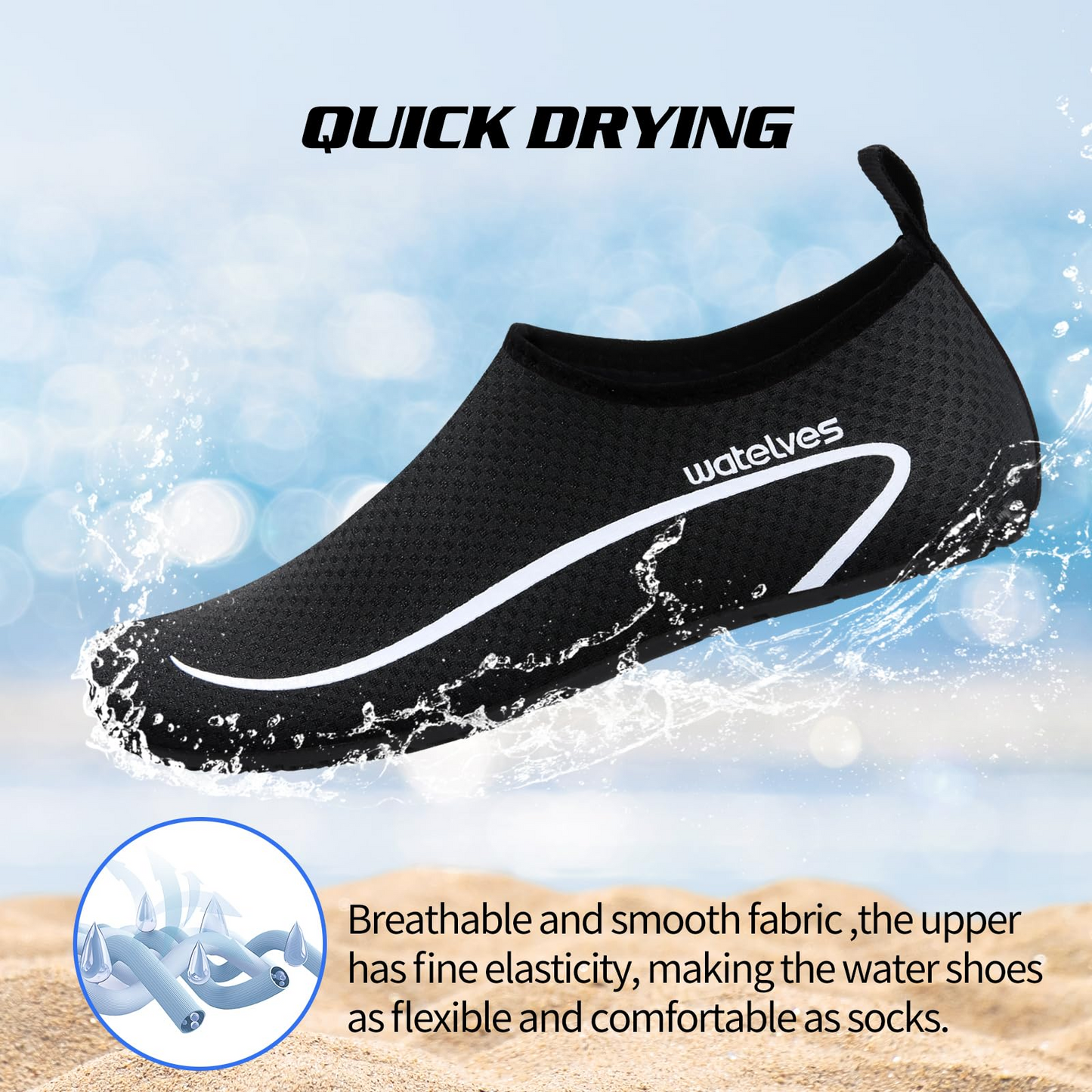 Water Socks XMX01-Black/Navy blue
