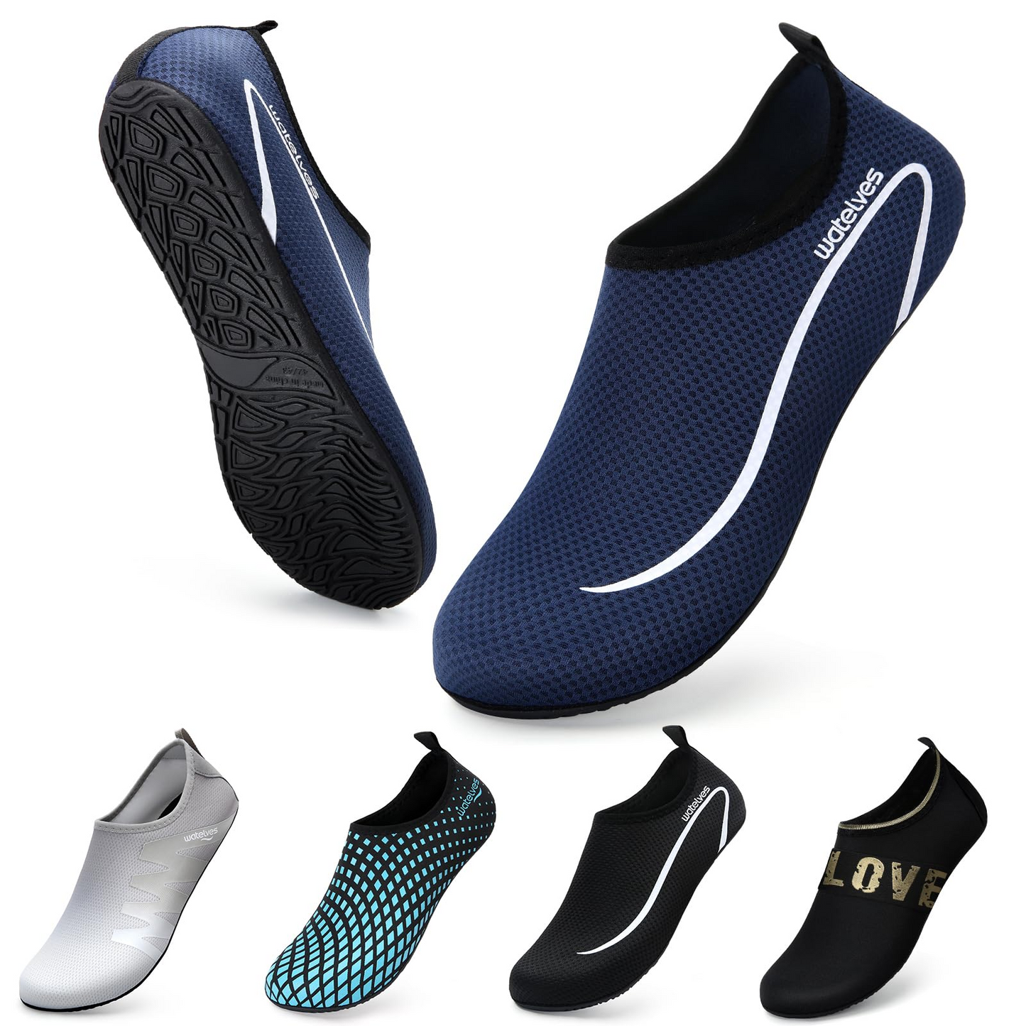 Water Socks XMX01-Black/Navy blue