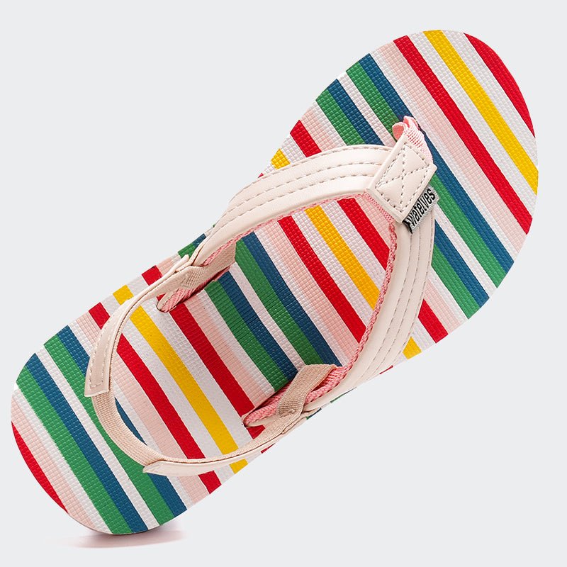 KIDS Flip Flops LZ003-Pink green - Watelves.com