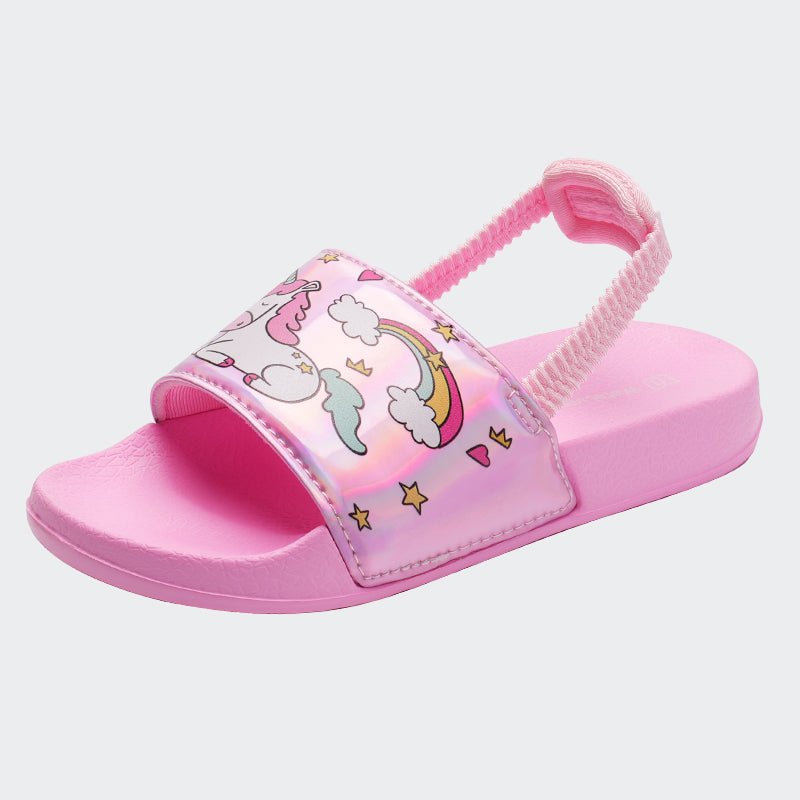 Kids Sandals with Straps JB044-Pink unicorn - Watelves.com