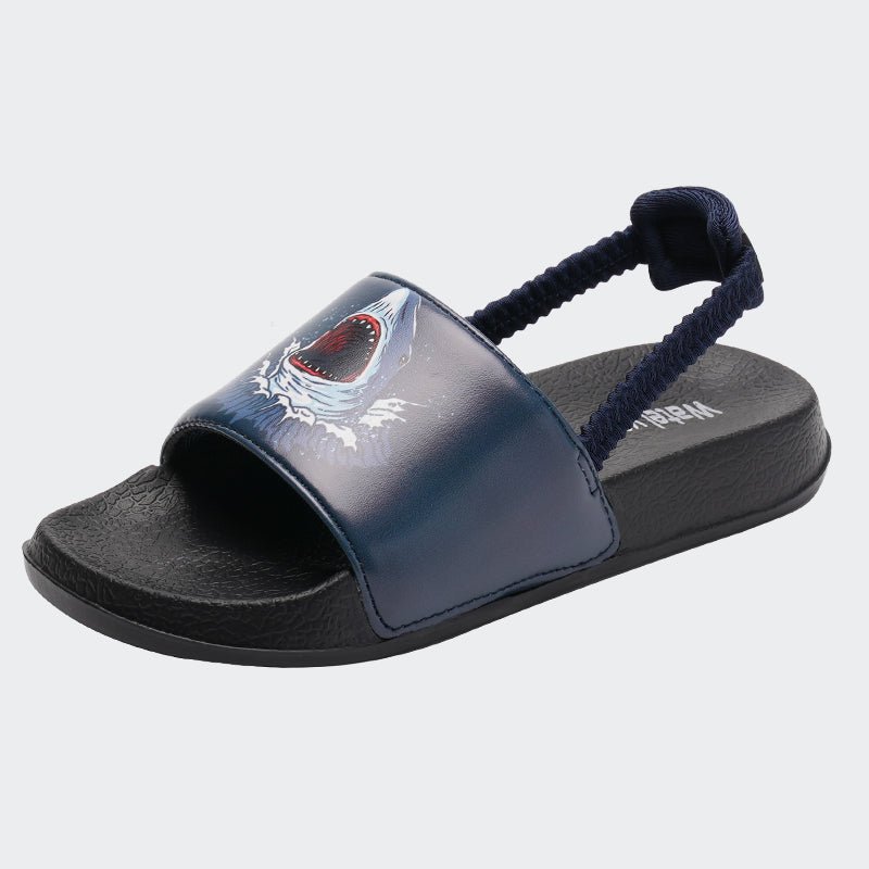 Kids Sandals with Straps JB046-Shark Navy - Watelves.com