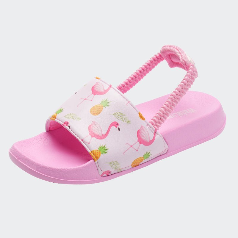 Kids Sandals with Straps JB047-Flamingo Pink - Watelves.com