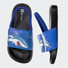 Kids Slide Sandals JB-Black blue shark - Watelves.com