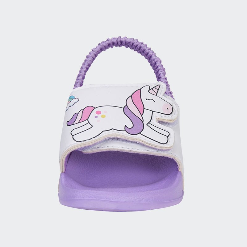 Kids Slide Sandals JB003-Purple - Watelves.com