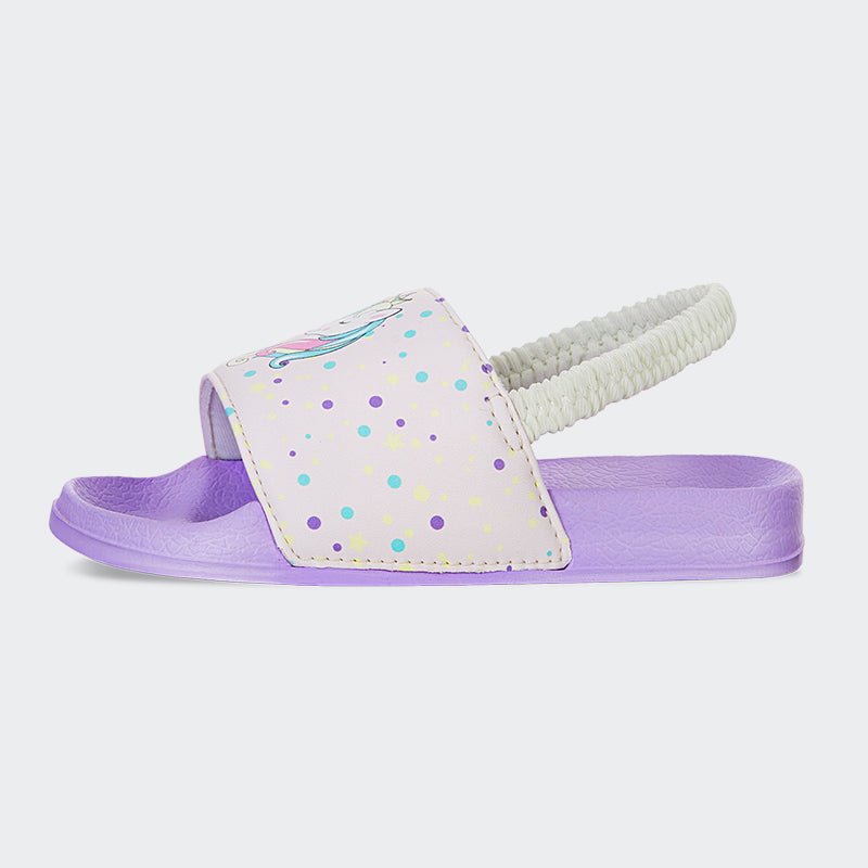 Kids Slide Sandals JB007-Purple - Watelves.com