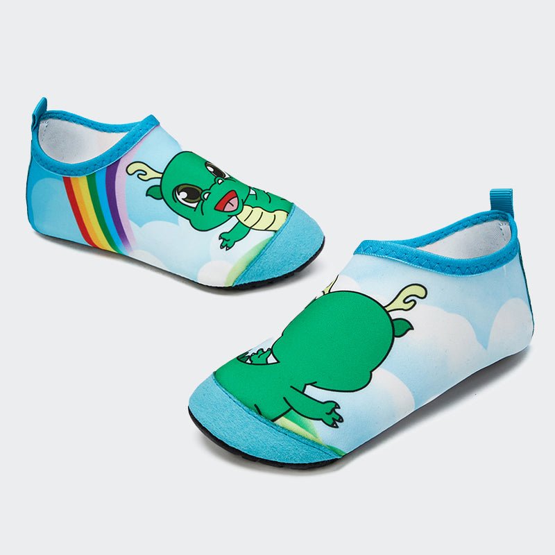 Kids Water Socks CX-A/B Green dinosaur - Watelves.com