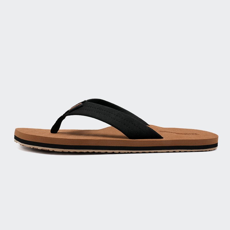 Men Flip Flops LZ304-Black - Watelves.com