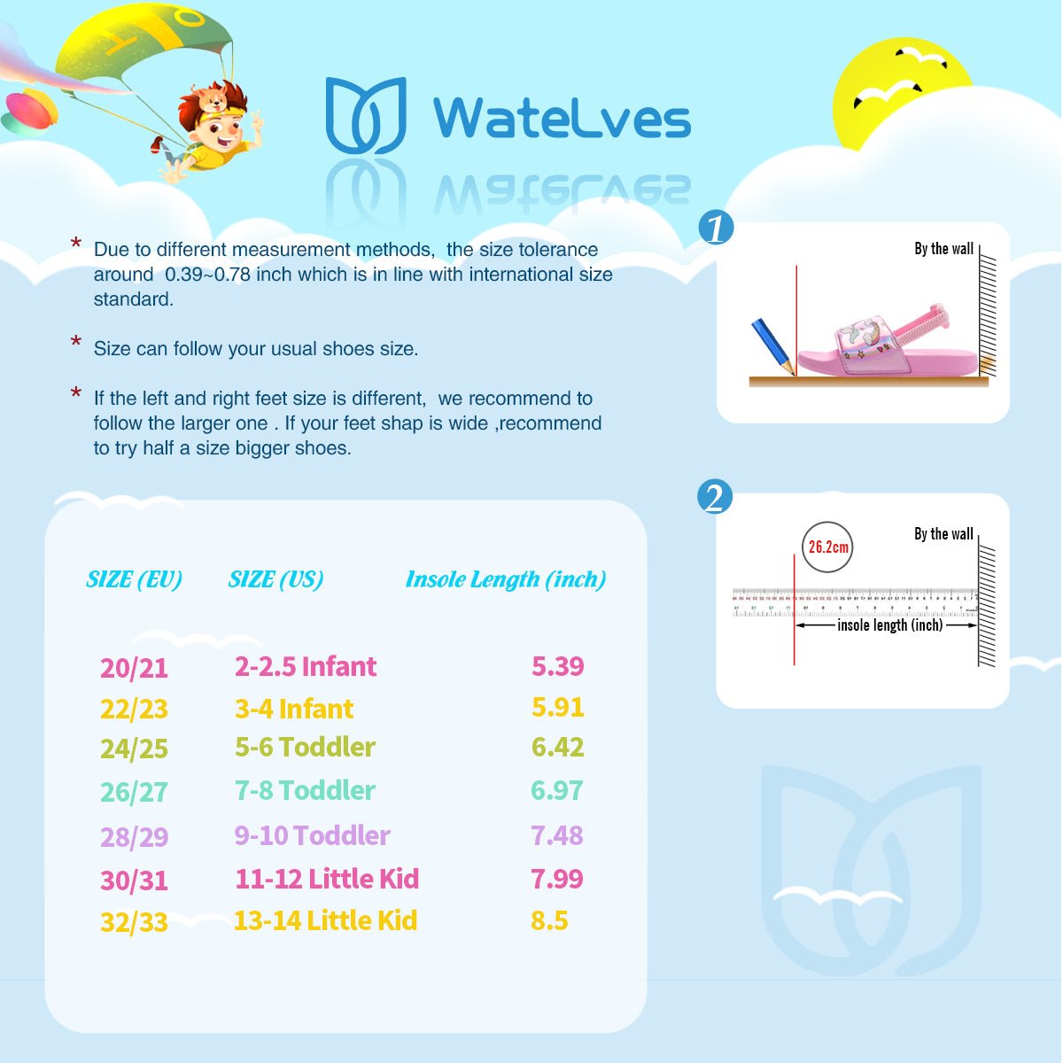 WATELVES Kids Slide Sandals JB004 - Watelves.com