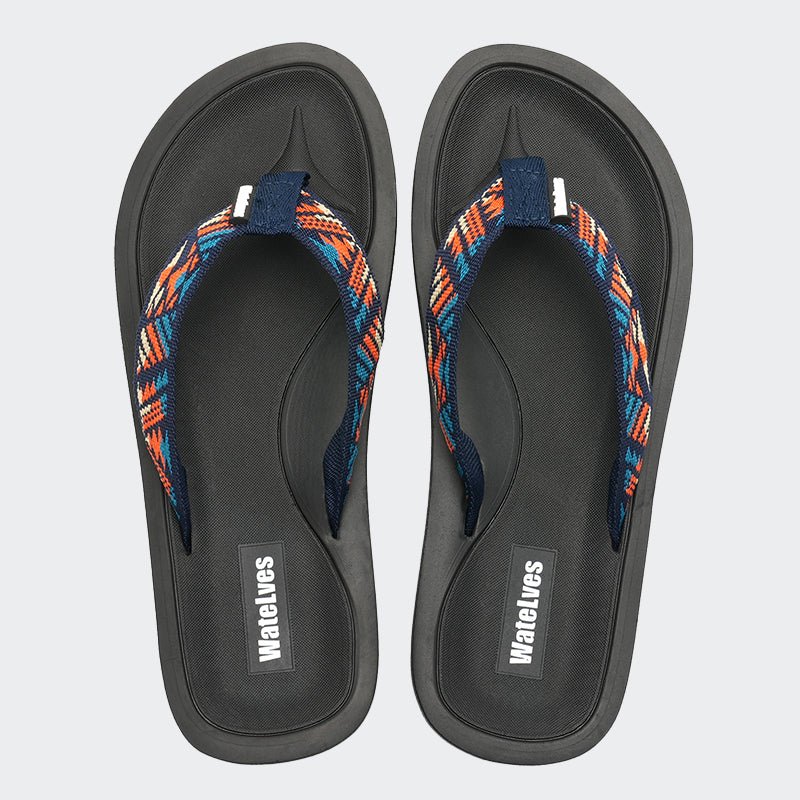Womens Flip Flops LZ202-Red blue - Watelves.com